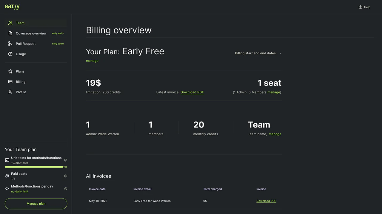 Billing overview